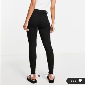 Topshop Pure Black Joni Jegging 30x30